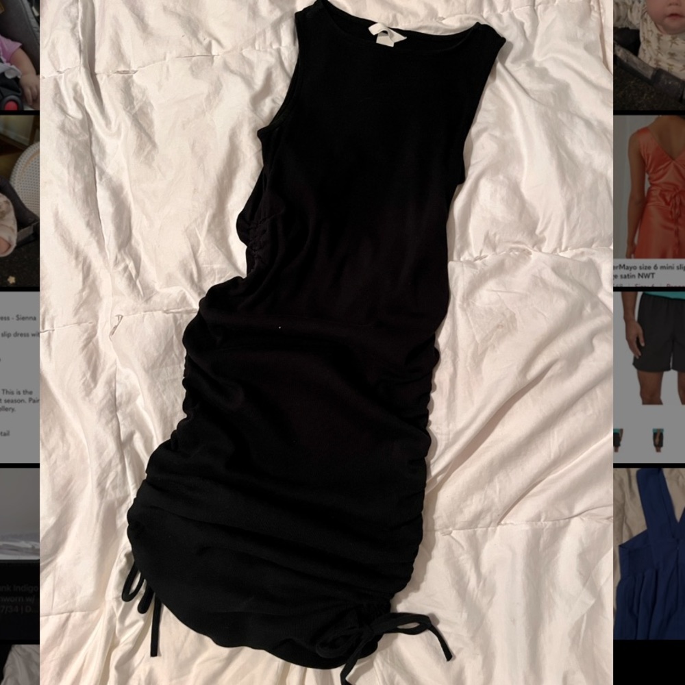 H&M Mama Maternity Ribbed Tie Dress
